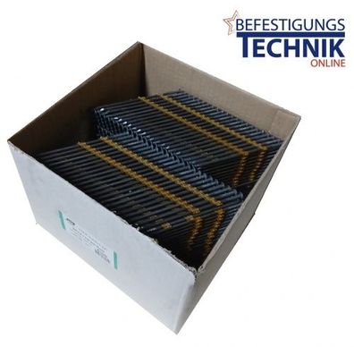 34° Streifennägel 3,8x130mm Glatt blank plast für Paslode Nagler 6512/130 SQ 6625/160