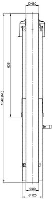 Atec Dachhochführung PolyTop ziegelrot 650mm