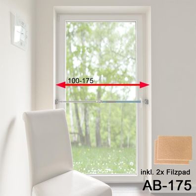 Sicherungsstange 101 - 175 cm (blau) AB-175 inkl. Pads