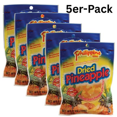 5er-Pack Philippine Brand Getrocknete Ananas 100g