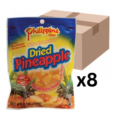 8er-Pack Philippine Brand Getrocknete Ananas 100g