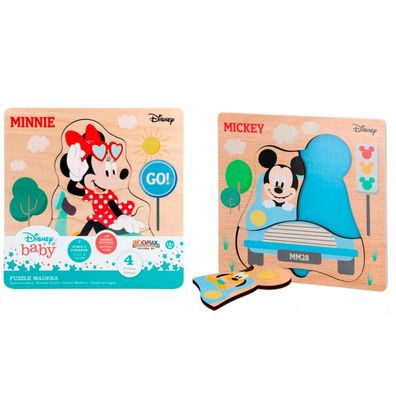 Disney Mickey Minnie sortiertes Holzpuzzle