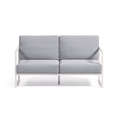 Outdoor 2-Sitzer-Sofa blau 152 x 85 x 85 cm Sitzgarnitur Couch Wohnzimmer