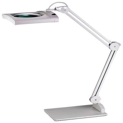 ALCO LED Lupenleuchte mit Doppelarm und stabilem Standfuß