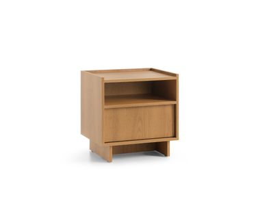 Nachtschrank Yasumi - S50 Nachttisch mit Schublade Eiche Karamell Pus To Open