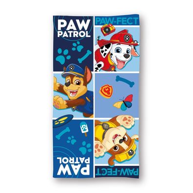 Paw Patrol Strandtuch Mikrofaser Badetuch Blau 70 × 140 cm Strand Handtuch