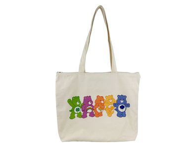 Die Glücksbärchis Shopper Tasche schlicht mit langen Henkeln Alltagstasche