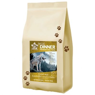 12 kg Getreidefreies Trockenfutter Rind Wild Dinner Pet-Star