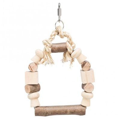 Bogenschaukel Holzklötzchen Klein Trixie Vogelspielzeug