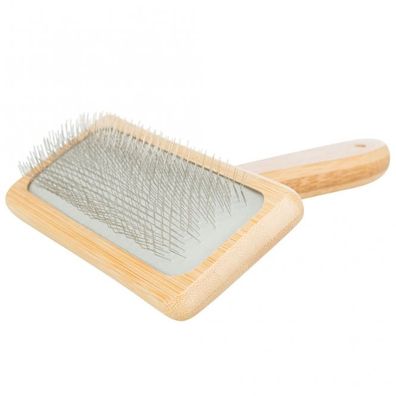 12 x 15 cm Softbürste Bambus Fellbürste weiche Borsten