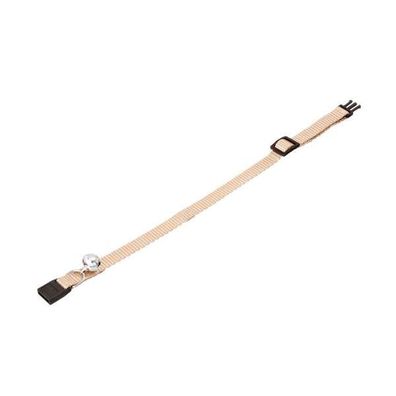 Katzenhalsband Sicherheitshalsband Glöckchen Beige