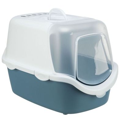 Katzentoilette Vico Easy Clean Haube Trixie blaugrau weiß