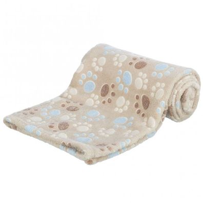 Fleecedecke Kuscheldecke Trixie Laslo Softfleece beige 75 x 50 cm