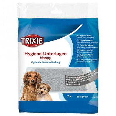Trixie Welpenunterlage Hygiene Unterlage Aktivkohle Nappy 40 x 60 cm 7 Stück