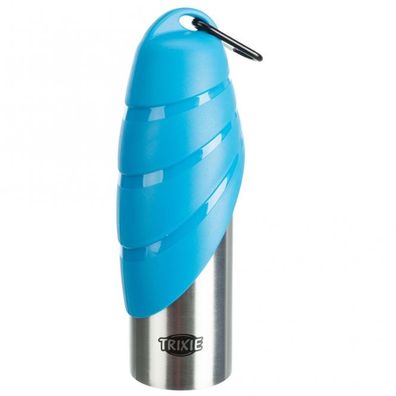 TRIXIE Edelstahl Wasserflasche mit Trinknapf 750 ml