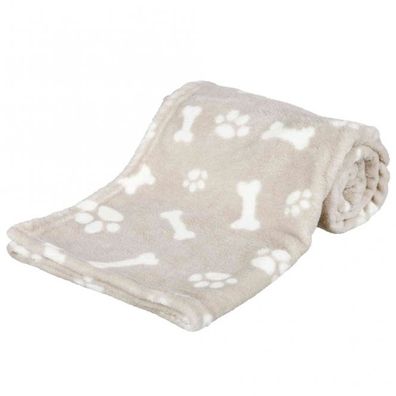 Hundedecke Plüsch Kenny beige 75x50cm