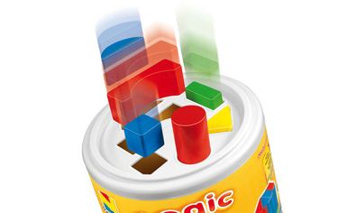 30 Holzbausteine Bauklötze bunt zum Sortieren Nemmer Logic 10181 Made in Germany