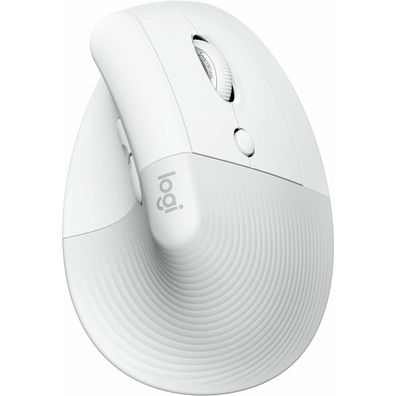 Logitech Lift Maus ergonomisch kabellos weiß
