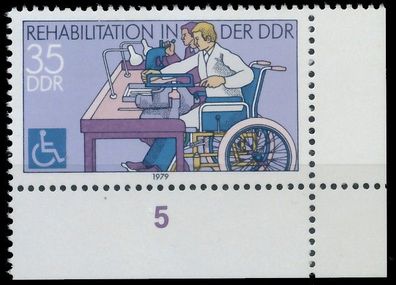 DDR 1979 Nr 2432 postfrisch ECKE-URE XAAF366