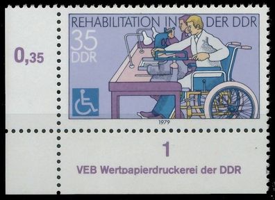 DDR 1979 Nr 2432 postfrisch ECKE-ULI XAAF35E