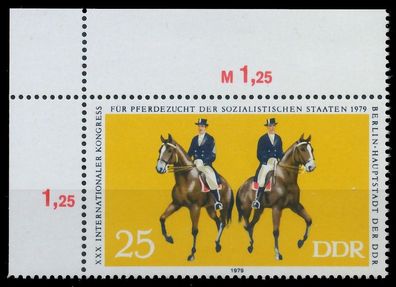 DDR 1979 Nr 2450 postfrisch ECKE-OLI XAAF4A6