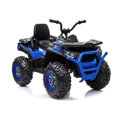 Leantoys Elektro Quad XMX607 Blau Ledersitz EVA-Reifen LED Frontscheinwerfer 2x45W
