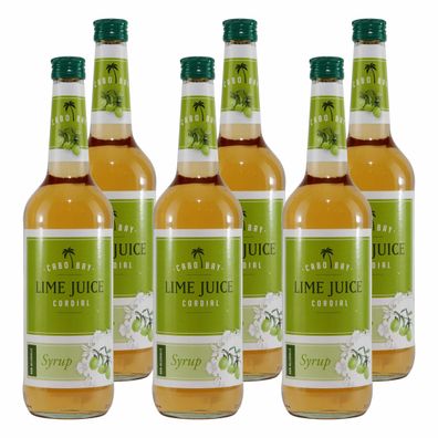 Cabo Bay Lime Juice Cordial Syrup (6 x 0,7L)