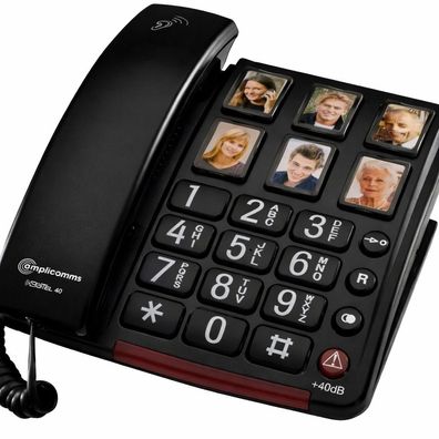 amplicomms BigTel 40 Plus, schwarz