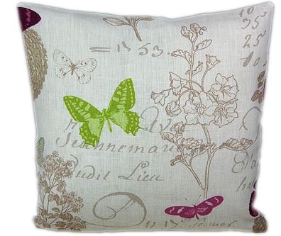 Hossner Butterfly Schmetterlinge Kissenbezüge Leinen