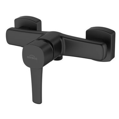 Brausearmatur Wasserhahn Glamour Brausebatterie für Badezimmer in Schwarz