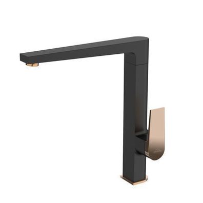 Küchenarmatur Wasserhahn Midnight Küchenmischer für Küche in Schwarz-Gold
