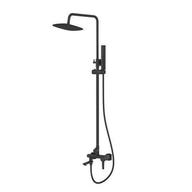 Duschsäule Glamour Duschsystem, Brausegarnitur in Schwarz