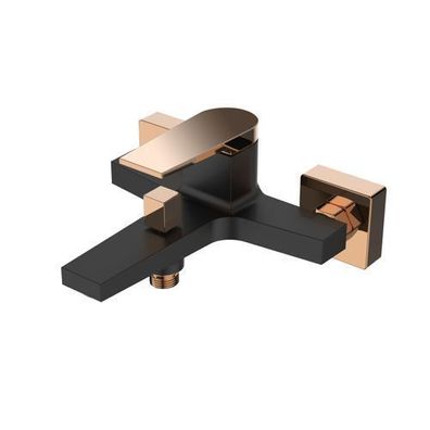 Badewannenarmatur Wasserhahn Midnight Wannenarmatur für Badezimmer in Schwarz-Gold