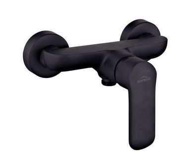 Brausearmatur Wasserhahn SIROS Brausebatterie für Badezimmer in Schwarz