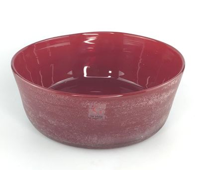 la vida Glasschale rot 21,5x8,5cm 333425