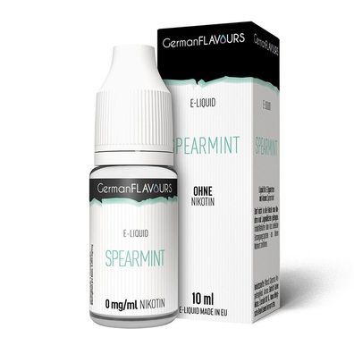 German Flavours - Spearmint Liquid (10 ml) - Klassische Kaugummi-Frische