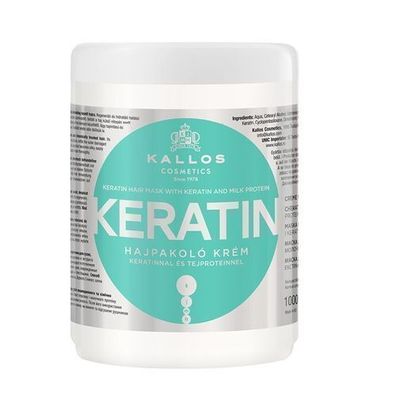 Kallos KJMN Keratin-Haarmaske, 1000 ml - Professionelle Haarpflege zur Staerkung