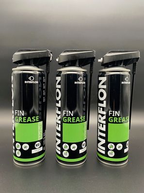 3x Interflon Fin Grease 300ml Spray Mehrzweckfett MicPol Schmiermittel