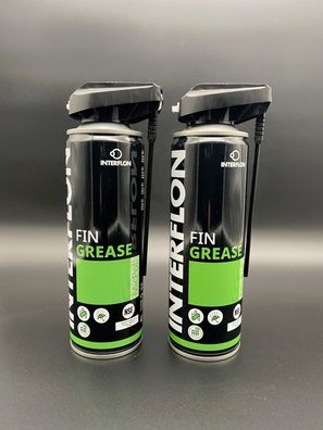 2x Interflon Fin Grease 300ml Spray Mehrzweckfett MicPol Schmiermittel