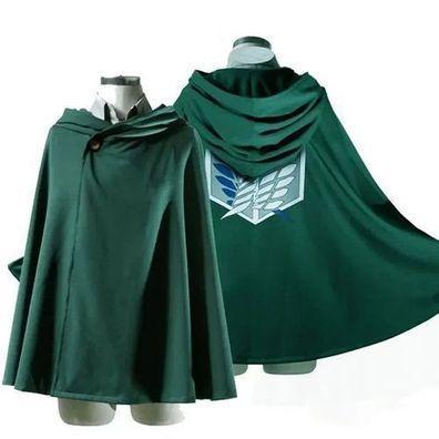 Attack on Titan Cosplay Umhang Survey Corps Cape Anime