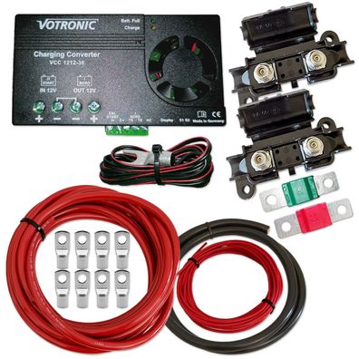 Zweitbatterieset Votronic VCC 1212-30 30A 6m 16mm² Wohnmobil Camper
