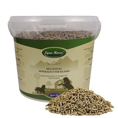 3,8 - 7,6 kg Lyra Horse® Multivital Mineralfutter Klassik im Eimer MHD 9/2026