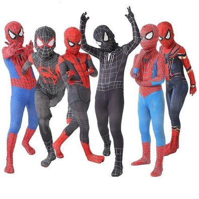 Spiderman Cosplay Kostém Superheld Set Halloween Outfit