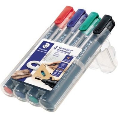 Universal-Marker 4ST sortiert Staedtler 2mm Rundspitze