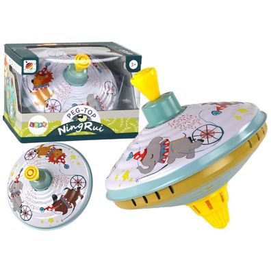 Leantoys Metallkreisel Zirkus Traditionelles Spielzeug