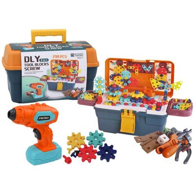 Lean Toys Klocki Puzzle Konstrukcyjne 3D W Skrzynce DIY Rozkr?canie Wiertarka