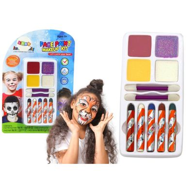 Leantoys Schminkset Glitzerfarbe Buntstifte