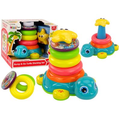 Lean Pyramide Schildkröte 2In1 Puzzle Räder Lichter Sounds