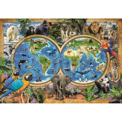 Clementoni Puzzle Amazing World of Animals 300 Teile