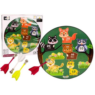 Leantoys Magnetic Animals Grünes Arcade-Dartspiel